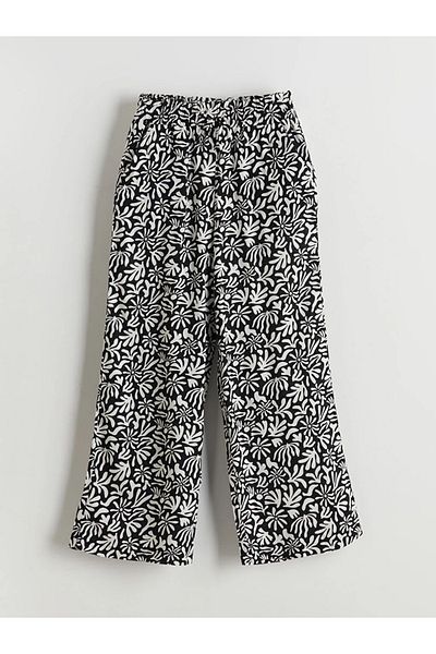 LC Waikiki Lcw Kids Black Elastic Waist Girls' Pants