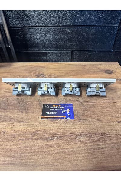 VİKO Karre Quad Set (4 Socket + 4 Frame)