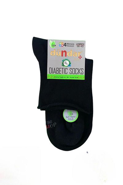 Dündar Γυναικείες Unisex Bamboo Conch Diabetic Socks 0614 - 12 Τεμάχια