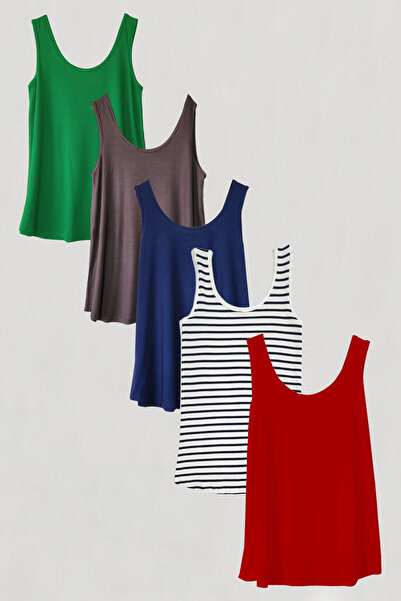 EFFE Блуза с презрамки от 5 части, памучен джърси и пениран памук