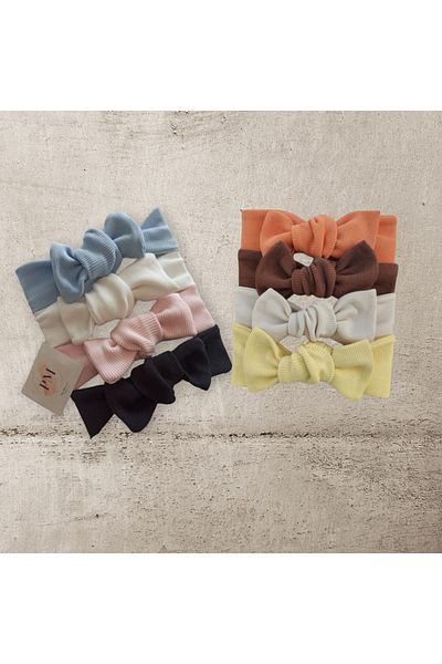 Calmina Butik Bandana pentru fetiță cu nervuri, 8 piese