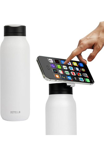Botella Insulated Water Bottle Pro - Leakproof Stainless Steel, Sports & Travel, 900ml, White