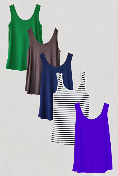 EFFE 5 шт Блузка на бретельках з бавовняного начісування Suprem