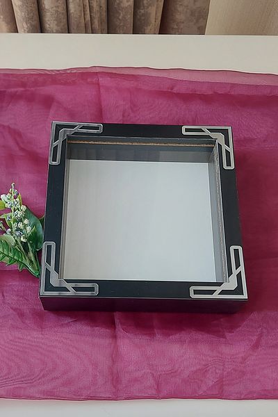 Verda Çerçeve 20x20x5 cm New Fashion Flower Pattern Memory Frame