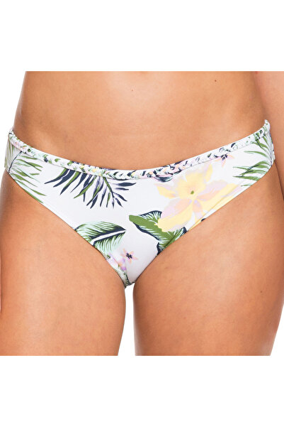 Roxy Bloom Full Bottom Pantaloni de bikini alb pentru femei PANTALONI DE BIKINI PENTRU FEMEI ERJX404105