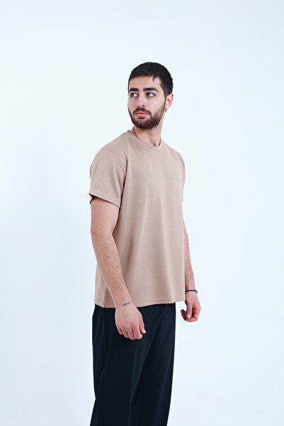 TKT Unisex Modal Fabric T-Shirt, Textured Regular Fit and Smooth Fabric Surface