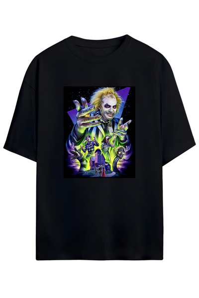 MAGORS Unisex Pamuk majica sa prilagođenim dizajnom iz filma 'Beetlejuice' Ti...