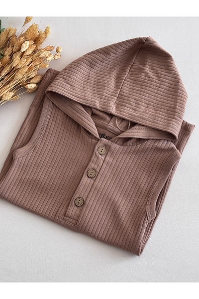 Kidaxi Unisex Hooded Sleeveless Barbatöz