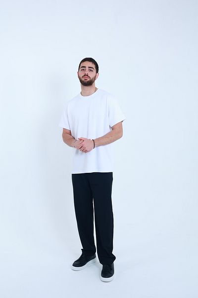 TKT Tricou unisex din țesătură modal, potrivire regulată texturată și suprafață netedă din material textil