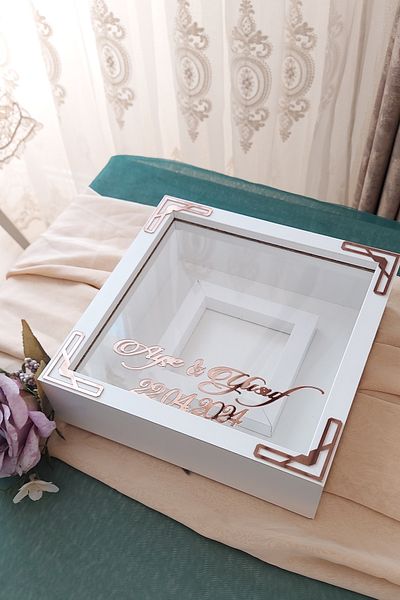 Verda Çerçeve 25x25 cm Photo Section Memory Frame - 6 cm Depth Memory Frame - Name and Date Gift