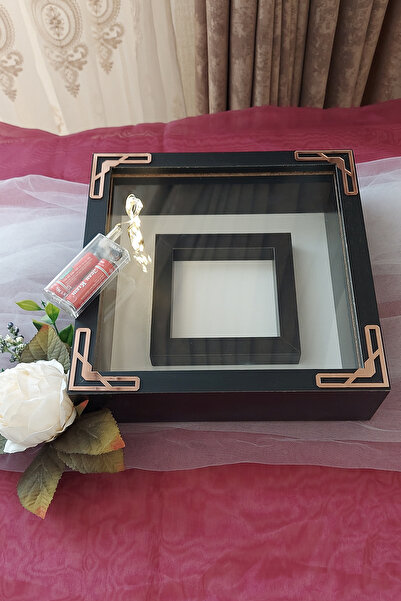 Verda Çerçeve 25x25 Ledli Fotoğraf Bölümlü Çerçeve Gül Tasarımlarınız Için