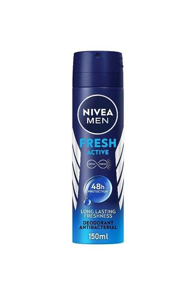 NIVEA Fresh Active Fast Dry Deodorant Spray for Men, 150ml 150ml