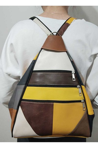 atter Rucsac de dama din piele naturala