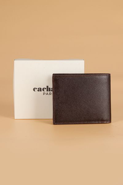 Cacharel Genuine Leather Men's Wallet, Card Holder Lacos Brown