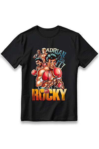 EZG Business روكي بالبوا نموذج الفيلم تي شيرت للجنسين 100% قطن قطن عادي سيلفس...