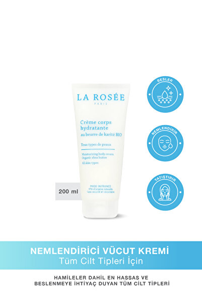 La Rosee Paris NEMLENDİRİCİ VÜCUT KREMİ Organik Shea Yağı İçeren - 200 ml