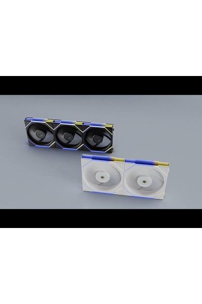 Lian Li Lian Li UNI FAN TL LCD 120, 1.6-inch LCD, 3-pack, White