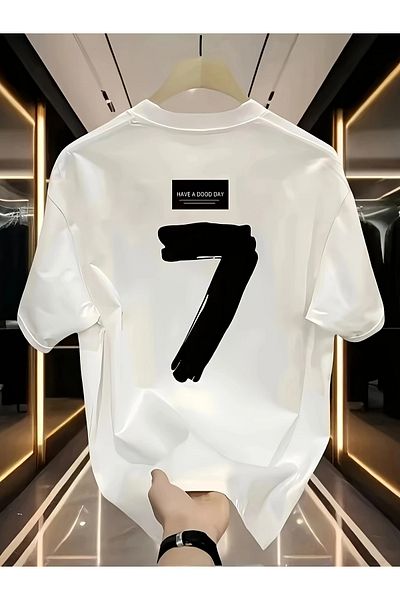 Massgai Μπλουζάκι Unisex Dood Day 7 με στάμπα Oversize 100% βαμβάκι