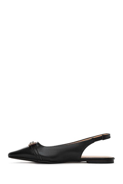 Derimod Women's Black Open Back Classic Ballerinas 25Sfe 402418