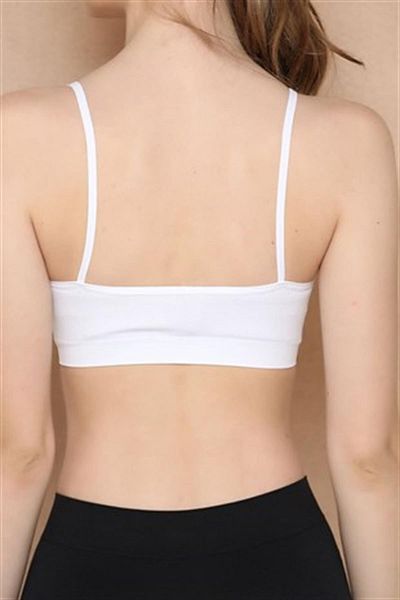 shiron White Color Chest Enhancing Strap Corset Bustier and Bra Upright Posture