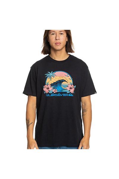 Quiksilver تي شيرت رجالي أسود من Riding Today تي شيرت رجالي EQYZT07676