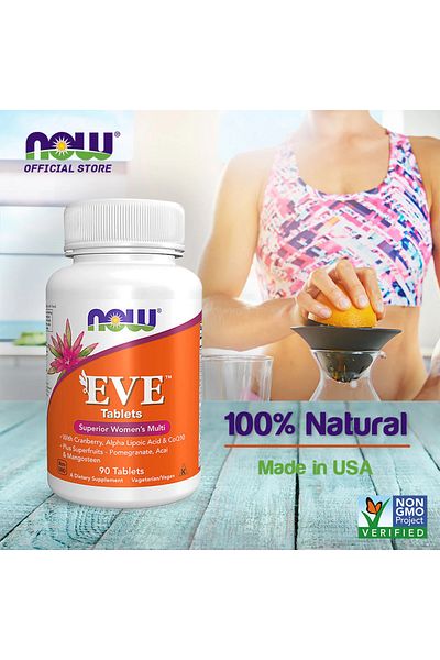 Now Eve Serious Vitamin for Women (Mozumbum+Inozitol+Selemyum+Oku 90Softgel)