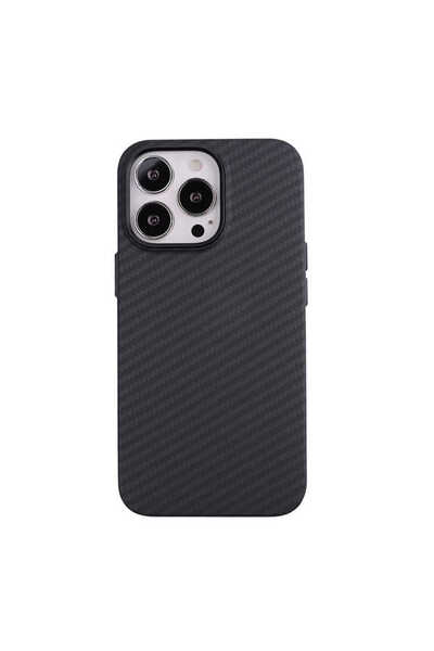 Kipgsm İphone 12 Pro Max Uyumlu Kılıf Karbon Fiber Görünümlü Ultra İnce Premi...