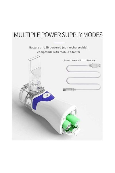 COOYA Portable handheld atomizer, micro-mesh particles, low noise, automatic cleaning, easy to use, green