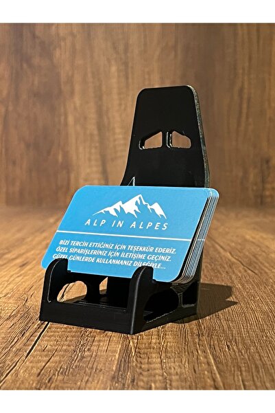Alp in Alpes Suport pentru cărți de vizită cu design scaun de curse