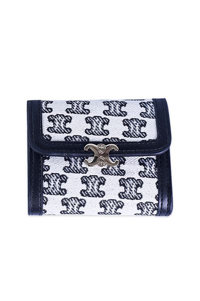 ETG Women's Multi-function Three-fold Short Canvas Wallet 10*7.5*2cm