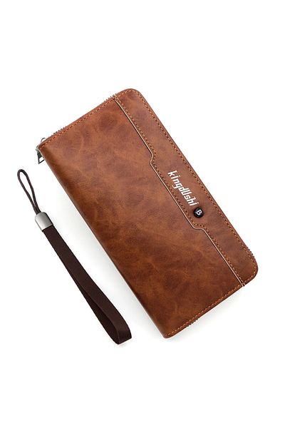 ETG Men's Large Capacity Long Wallet Handbag 20*10*3CM