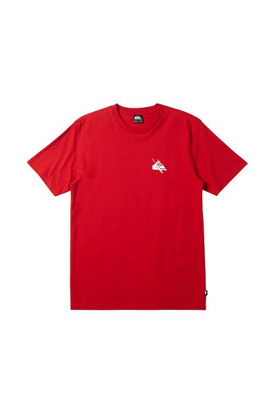 Quiksilver Qs Petroglyph Logo DNA Men's Red T-Shirt Men's T-Shirt Aqyzt09604