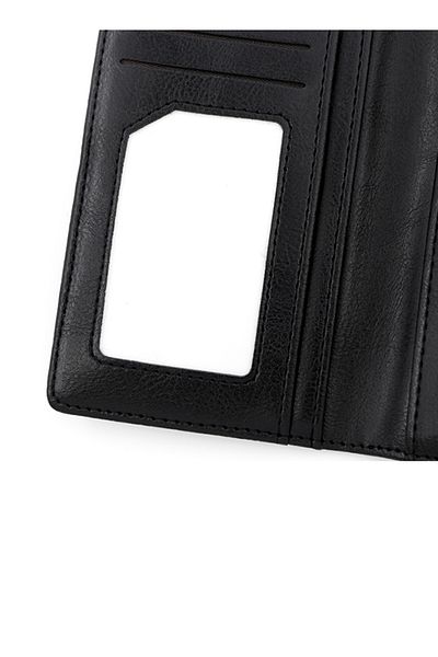 ETG Fashion Hasp Ladies Soft PU Leather Clutch for Women Long Wallet Phone Zipper Bag Card Holder