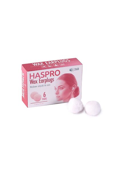Haspro Set 12 dopuri de urechi Haspro Wax din ceara , impotriva zgomutului
