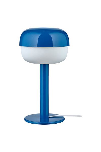 IKEA BL SVERK Table lamp, blue, 36 cm