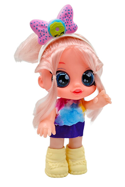Global Toys Renkli Şeker Kız Konuşan Roza Bebek (30 cm)