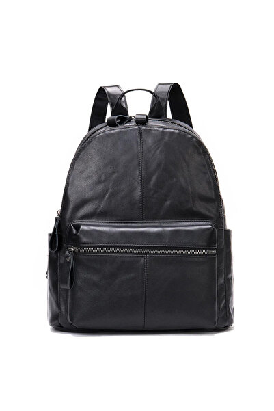 delis Γυναικείο Σακίδιο Πλάτης, Kavindra Gt2051, Γνήσιο Δέρμα, Μαύρο