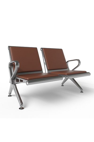 Mahmayi HF 2-Seater Outdoor Bench with Cushions- Brown