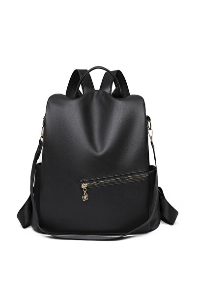 delis Γυναικείο Σακίδιο Πλάτης, Thessaly Gt3060, Αντικλεπτικό, Μαύρο