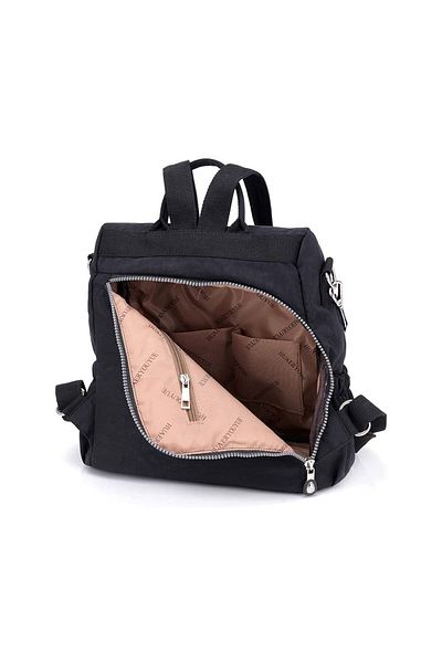 delis Aila Gt1842 Women's Backpack, Anti-Theft, Textile Material, Black