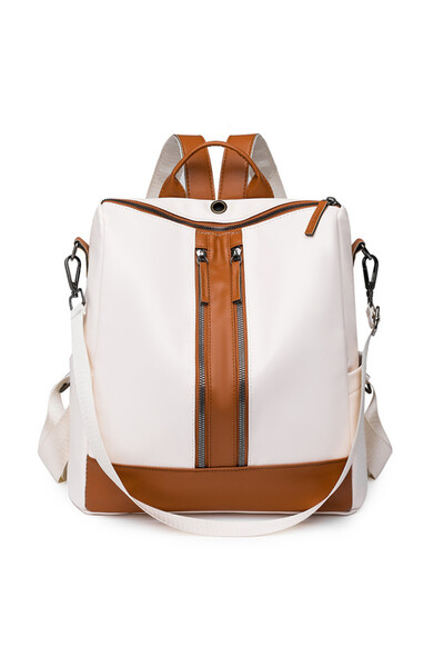 delis Rucsac Dama Artemis Gt2191, Alb/maro