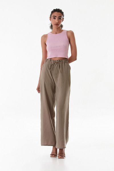 Fulla Moda Basic Ribbed Halter Neck Modal Body
