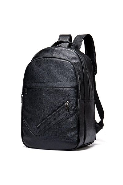 delis Rucsac Unisex, Jorah Gt2732, Piele Naturala, Negru