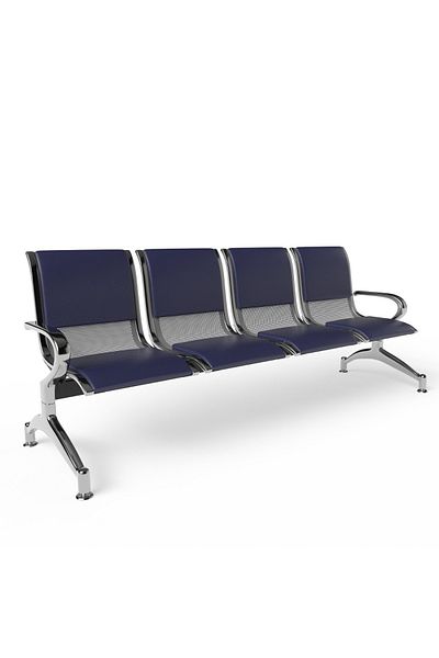 Mahmayi JX 4-Seater Outdoor Bench with Cushions- Blue