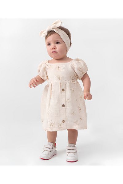 Popshops Gırls Girl's Daisy Patterned Dress