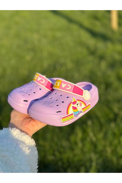 Bold Boutique Figured Children's Slippers, Sea Pool Slippers, Beach Slippers, Kindergarten Slippers, Non-Slip Sole