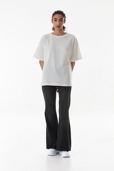 Fulla Moda Basic Crew Neck Oversize T-Shirt