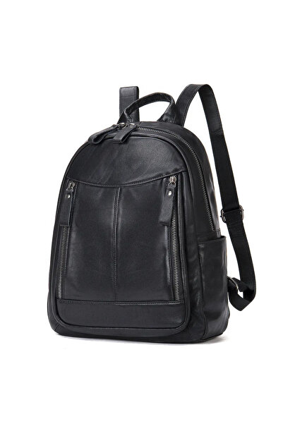 delis Rucsac Dama, Priscila Gt2070, Piele Naturala, Negru