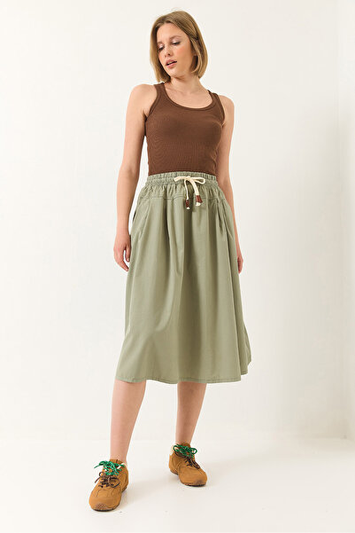 Bianco Lucci Gelgecek talie pentru femei - fustă cu cântare și popelin (YE4348 60283181 )