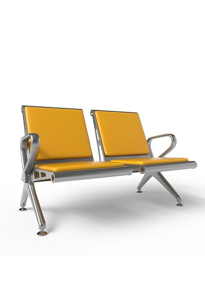 Mahmayi HF 2-Seater Outdoor Bench with Cushions- Yellow